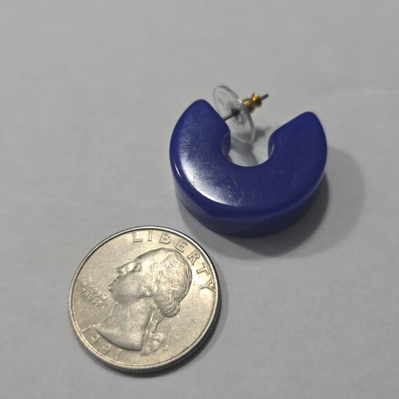 J Crew Hard Candy Acetate Hoops - Picture 3 of 3